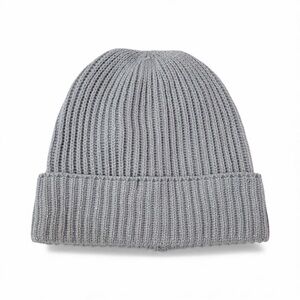 STYLE & CO WOMEN'S SOLID SHINE CUFFED BLACK METALLIC BEANIE One Size